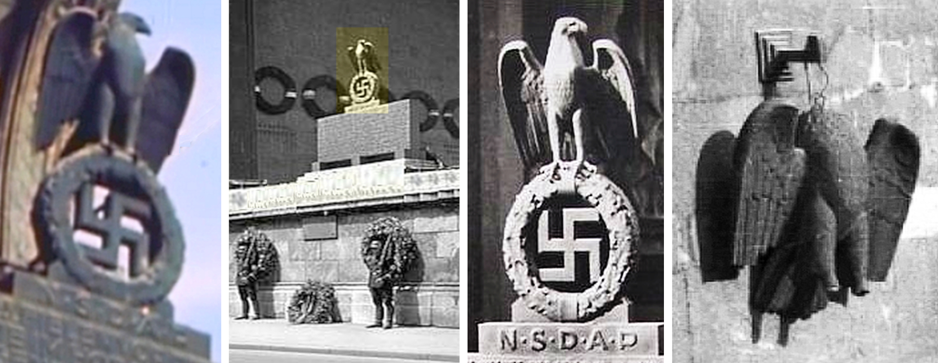 NS-Hakenkreuz-Adler Gedenkplatte Hitler-Putsch